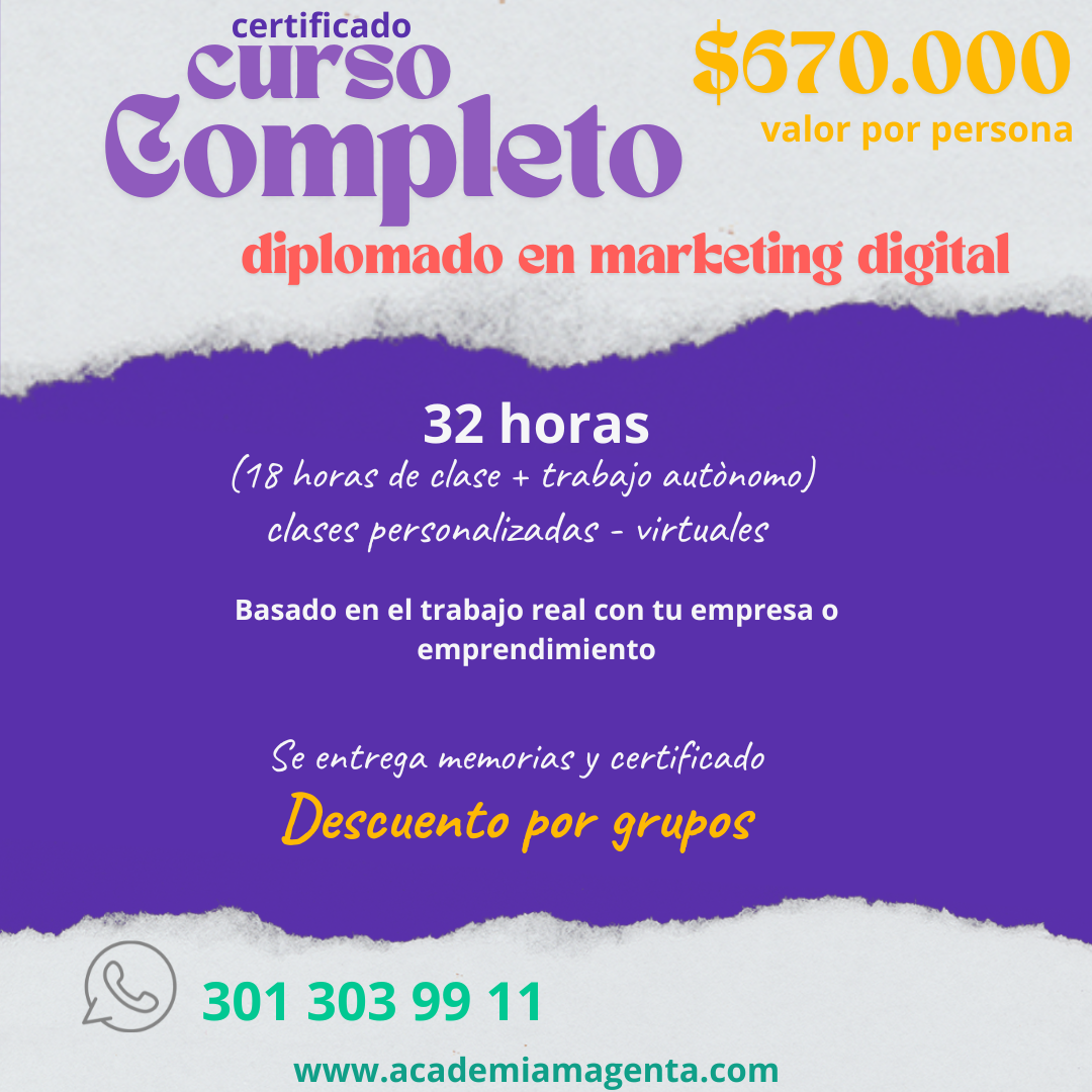 Curso de Marketing digital – <b>Personalizado</b>